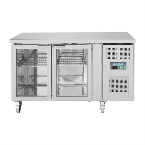 Polar UA023-A U-Series 2 Door Counter with Glass Doors