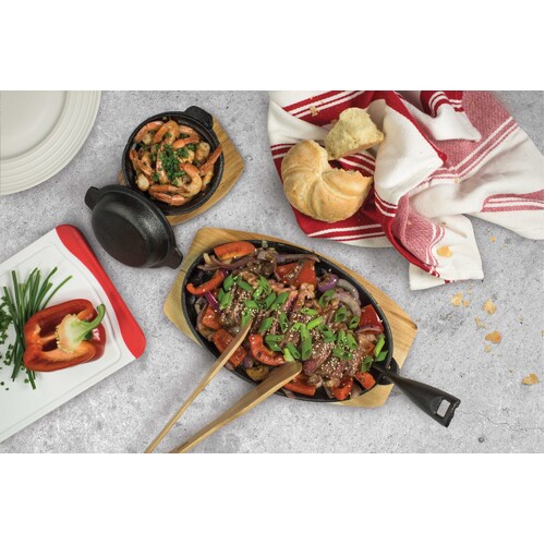 Pyrolux Steak Sizzler With Maple Tray 270x180mm - 11861