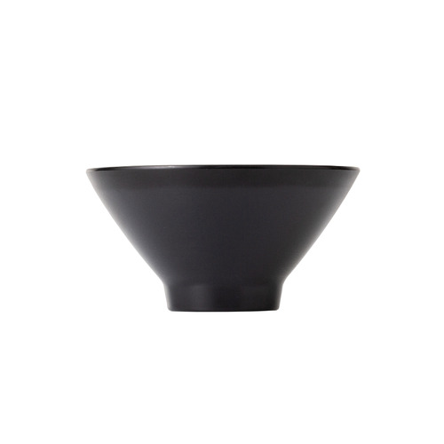 Coucou Melamine V Shape Round Bowl 13.5x7cm - Black & White - 11BW13WB