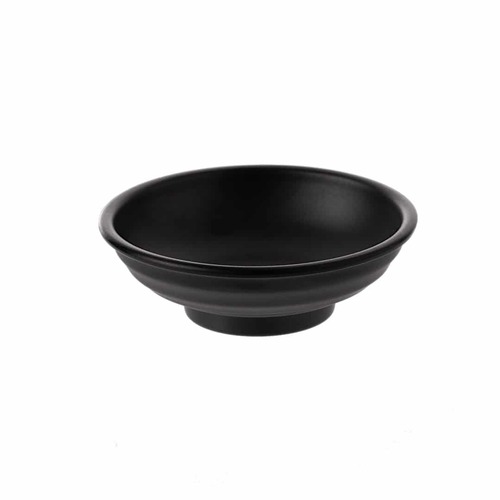 Coucou Melamine Round Bowl with Cover 9.5cm - Black - 31BW04BK