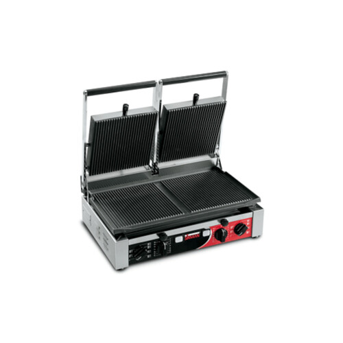 Sirman PD RR-RR Panini Double Grill With Timer (Ribbed Top / Ribbed Bottom) - 34A3331102SI