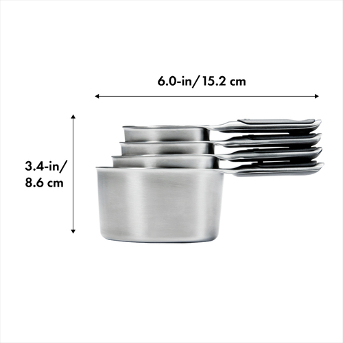 OXO 4 Piece Stainless Steel Measuring Cup Set - 48279