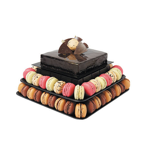 Matfer Bourgeat Macaron Pyramid 9 Level Black - 681592