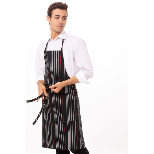 Chef Works Striped Bib Apron - A550 - A550