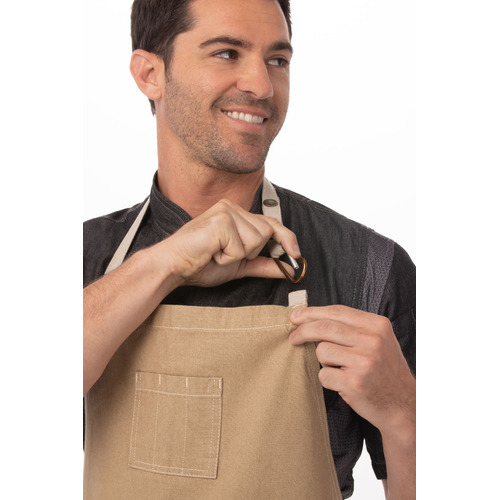 Chef Works Austin Chefs Bib Apron - ABCCD006 - ABCCD006