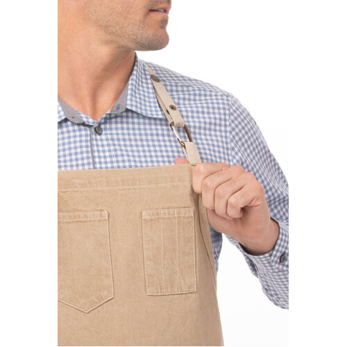 Chef Works Austin Bib Apron - ABCD056 - ABCD056