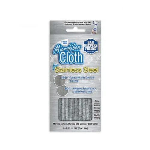 BKF Stainless Steel Microfiber Cloth (Box of 12) - BKF-11397