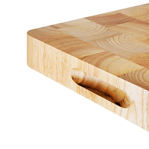 Vogue Rectangular Wooden Chopping Board Medium 455x305x45mm  - C459