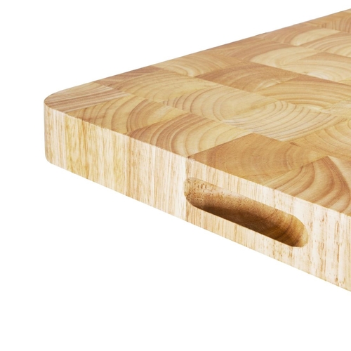 Vogue Rectangular Wooden Chopping Board Large 610x455x45mm - C460