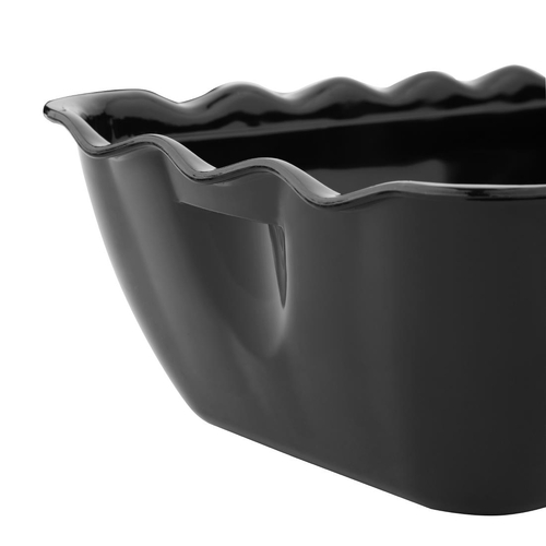 Olympia Kristallon Salad Crock 260x175x85mm/ 2L Black  - CB753