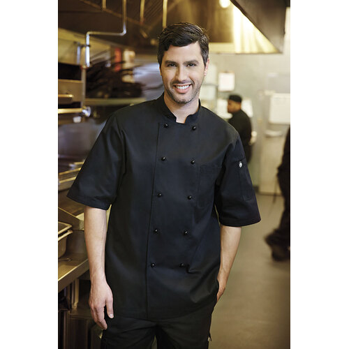 Chef Works Canberra Black Basic Chef Jacket - CBBS - CBBS