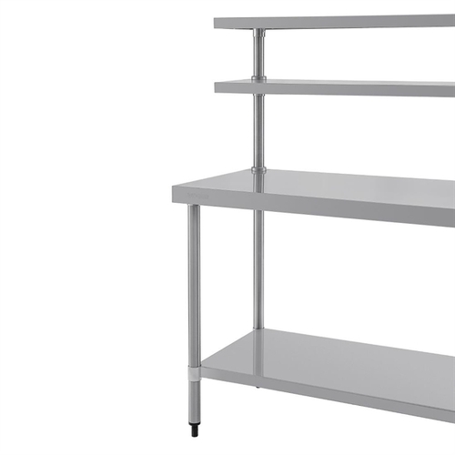 Vogue Table with Gantry Shelf 1500x 1200x600mm - CC359