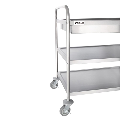 Vogue Deep Tray Clearing Trolley 3 Tier 940x855x535mm - CC365