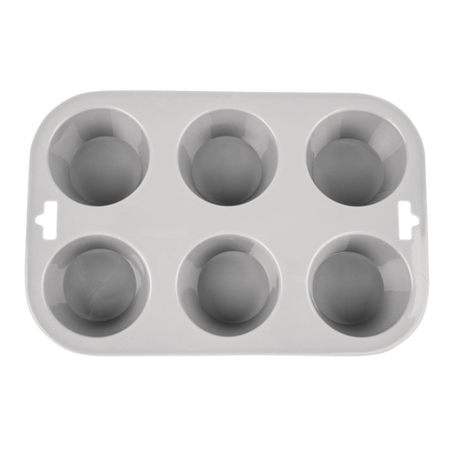 Vogue Silicone High Heat Flexible Muffin Tray (6 Cup) - DA520