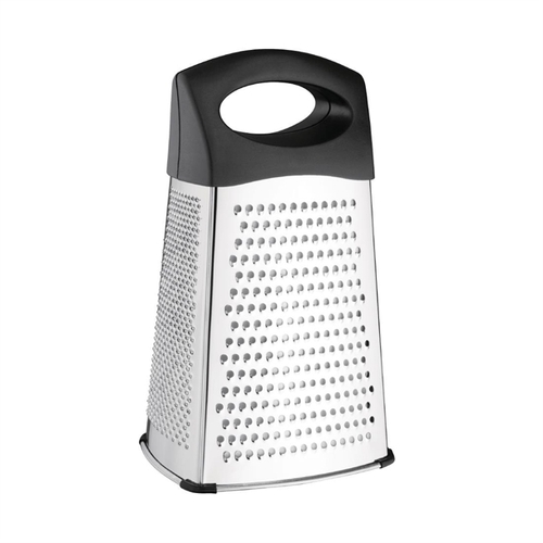 Vogue Heavy Duty Box Grater with Black Handle & Base 254mm  - DM020