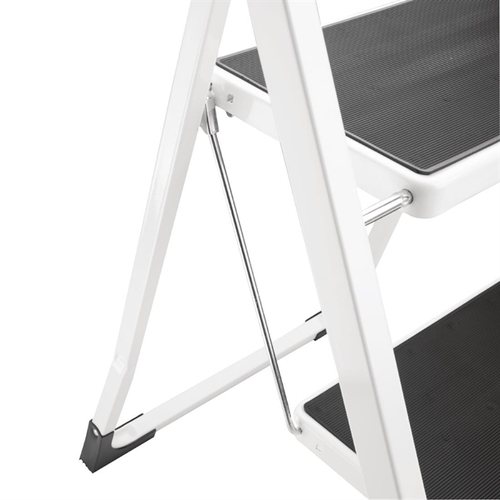 Vogue 2 Tread Folding Step Stool White 900x470x30mm - F018