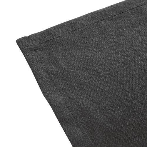 Olympia Linen Table Napkin 400x400mm Black (Pack of 12) - FW697