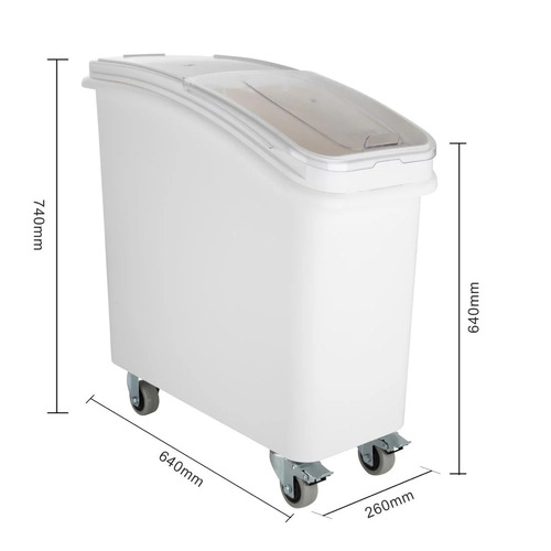 Vogue Ingredient Bin with Scoop 81Ltr - GD026