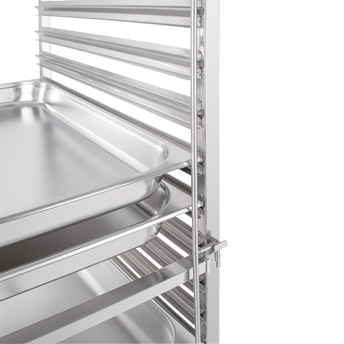 Vogue Gastronorm 2/1 Racking Trolley (15 Level) - GG499