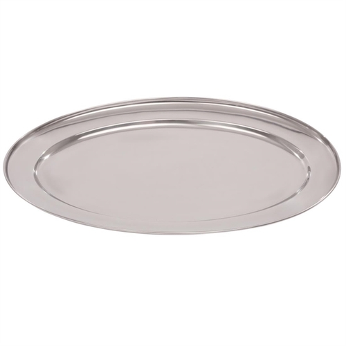 Olympia Stainless Steel Oval Serving Tray 450x305mm - K366