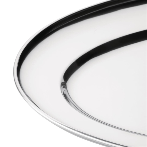 Olympia Stainless Steel Oval Serving Tray 660x460mm - K370