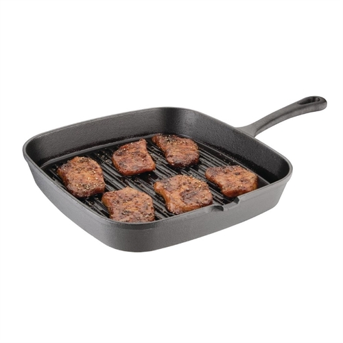 Vogue Ribbed Skillet Square 240mm - M653