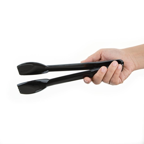 Vogue Kristallon Food Tongs 230mm Black - P786