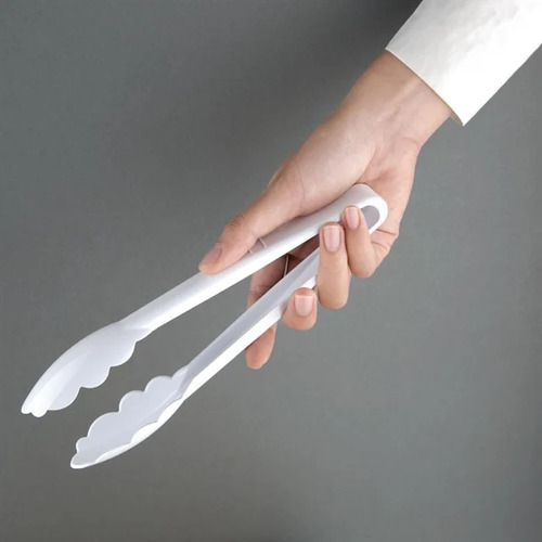 Vogue Polycarbonate Tongs 230mm White - P941