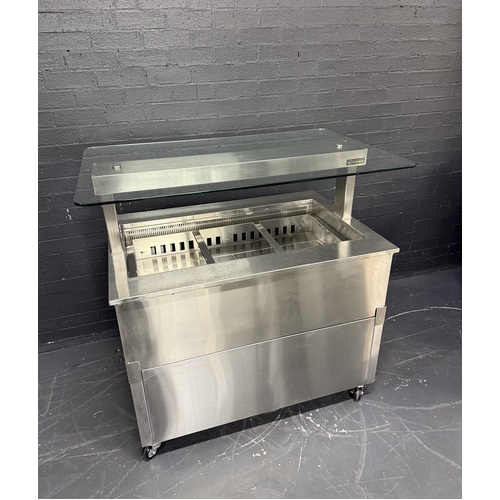 Pre-Owned Culinaire CR.CWCF.D.GSF.3B - 3 Module Island Buffet with Glass Gantry - PO-1691