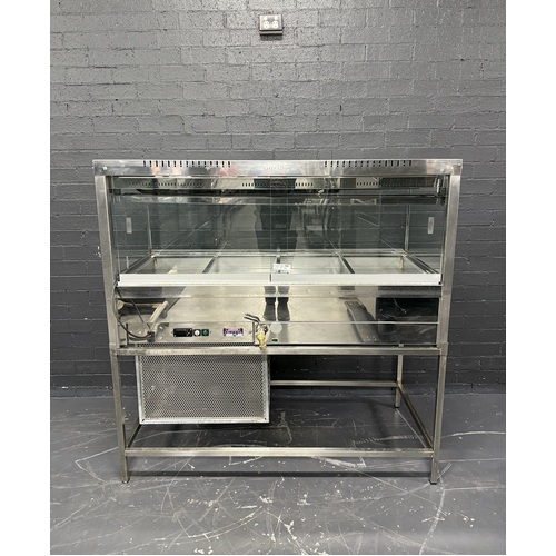 Pre-Owned Roband SRX24RD - Square Glass Cold Food Display 2x4 on Stand - PO-1701