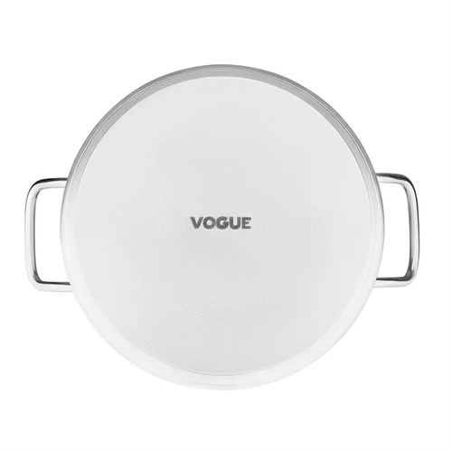 Vogue Stainless Steel Deep Stock Pot 240mm 10.5Ltr - T192