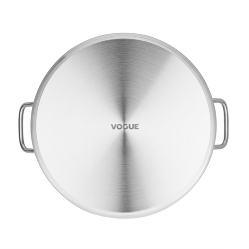 Vogue Stainless Steel Deep Stock Pot 300mm 20.5Ltr - T193