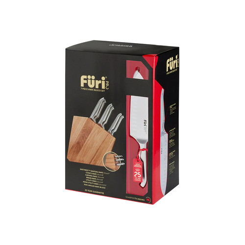 Furi Pro Duo-Angled Knife Block Set 7pc - 27145