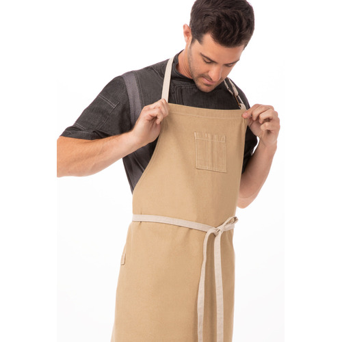 Chef Works Austin Chefs Bib Apron - ABCCD006 - ABCCD006