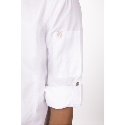 Hartford Chef Jacket - White - BCLZ008-WHT-XS - BCLZ008-WHT-XS