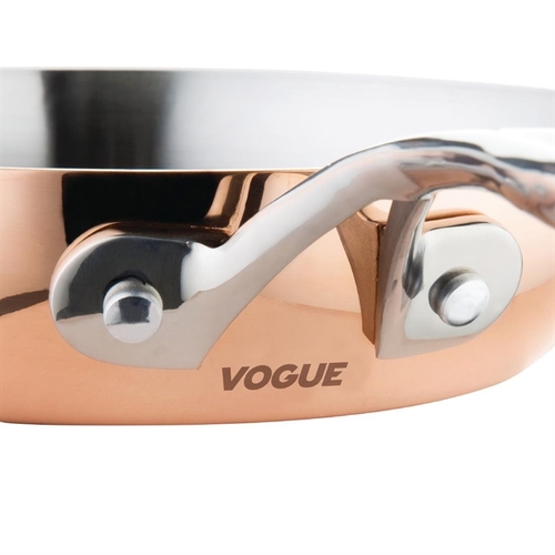 Vogue Induction Tri-Wall Copper Fry Pan 200x45mm - CM678