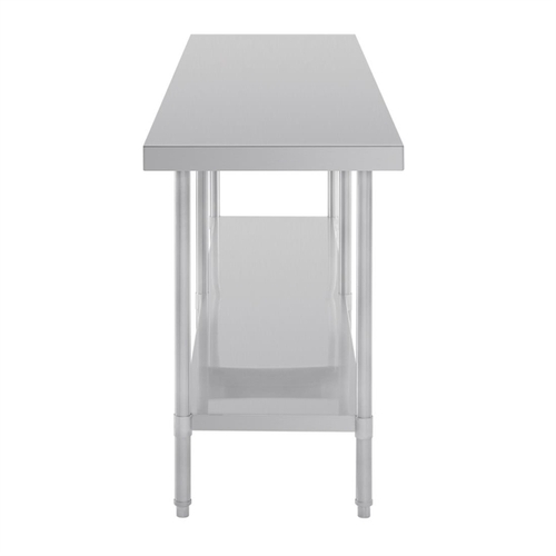 Vogue Premium Stainless Steel Table 2400x600x900mm - DA333