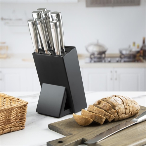 Vogue Tsuki Knife Block Rubber Wood 235x155x132mm  - FS662