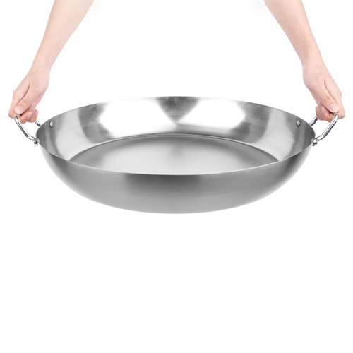 Vogue Paella Pan Carbon Steel 500mm - GG720