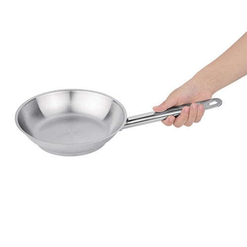 Vogue Stainless Steel Frying Pan 200mm  - M924