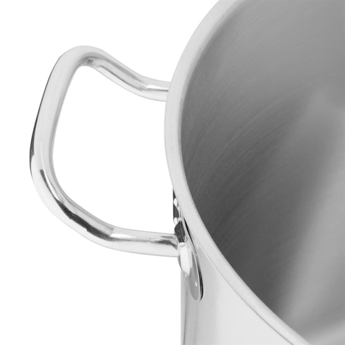 Vogue Stainless Steel Deep Stock Pot 300mm 20.5Ltr - T193