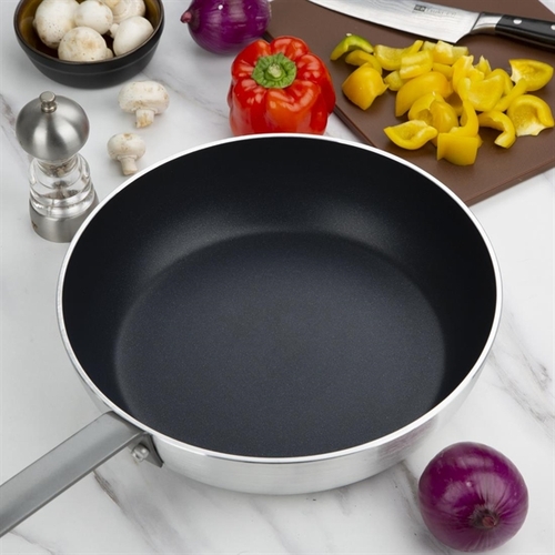 Vogue Aluminium Flared Non Stick Saute Pan 320mm - T367