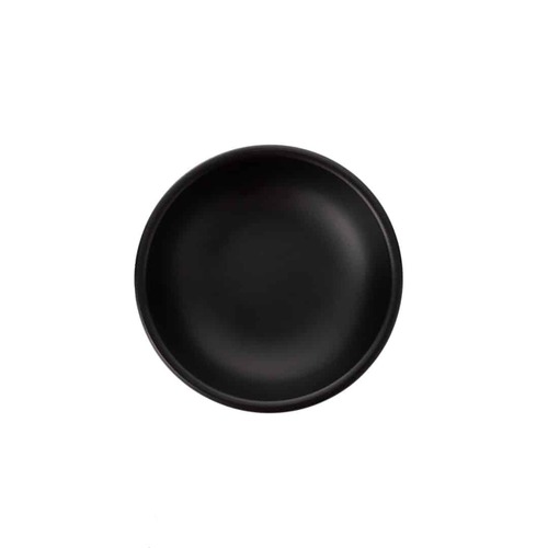 Coucou Melamine Round Bowl with Cover 9.5cm - Black - 31BW04BK