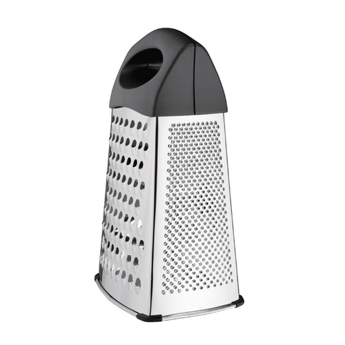 Vogue Heavy Duty Box Grater with Black Handle & Base 254mm  - DM020