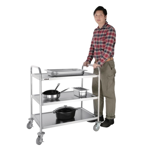 Vogue 3 Tier Flat Pack Trolley 940x537x875mm - F995