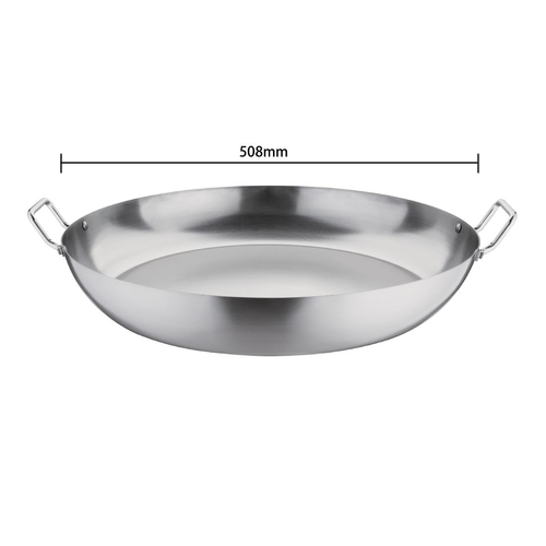 Vogue Paella Pan Carbon Steel 500mm - GG720