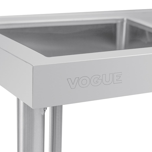 Vogue Single Bowl Sink R/H (90mm Drain) Drainer 1000mm - HC900