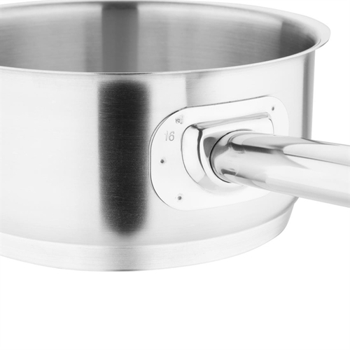 Vogue Stainless Steel Saucepan 160mm 1.5Ltr - M943_U