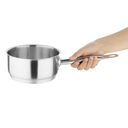 Vogue Stainless Steel Saucepan 160mm 1.5Ltr - M943_U