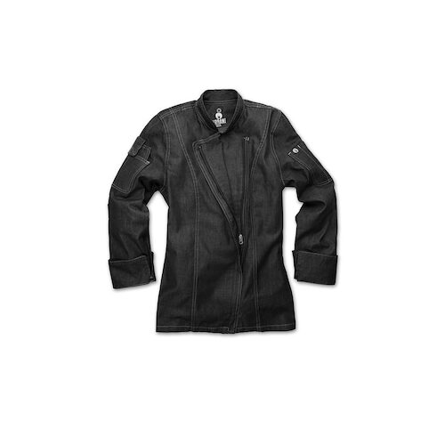 Chef Works Gramercy Denim Chef Jacket - EXWDZ002-BLK - EXWDZ002-BLK